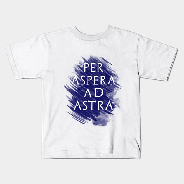 Per aspera ad astra Kids T-Shirt by hedehede